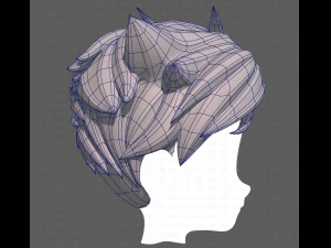 Base Hair for Boy V48 3D Model