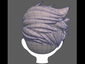 Base Hair for Boy V48 3D Model