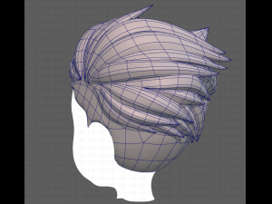 Base Hair for Boy V48 3D Model