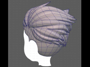 Base Hair for Boy V48 3D Model