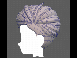 Base Hair for Boy V48 3D Model
