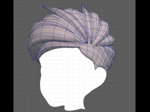 Base Hair for Boy V48 3D Model