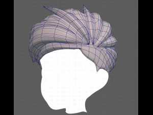 Base Hair for Boy V48 3D Model