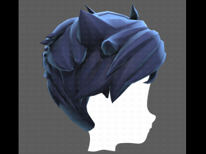 Base Hair for Boy V48 3D Model