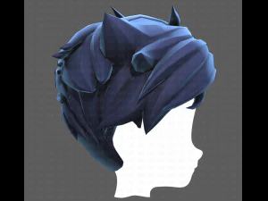 Base Hair for Boy V48 3D Model
