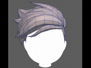 Base Hair for Boy V48 3D Model