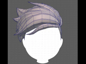 Base Hair for Boy V48 3D Model