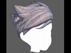 Base Hair for Boy V48 3D Model