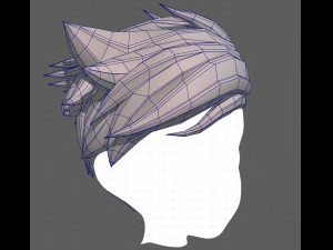 Base Hair for Boy V48 3D Model