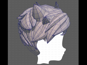 Base Hair for Boy V48 3D Model