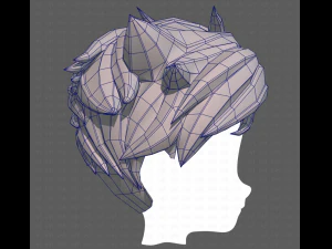 Base Hair for Boy V48 3D Model