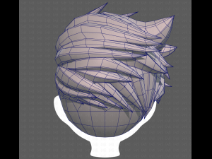 Base Hair for Boy V48 3D Model