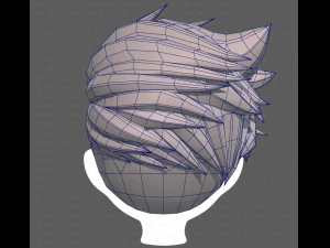 Base Hair for Boy V48 3D Model