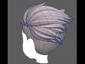 Base Hair for Boy V48 3D Model