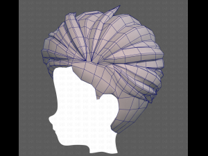 Base Hair for Boy V48 3D Model