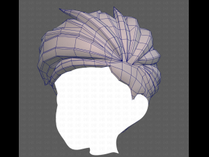 Base Hair for Boy V48 3D Model