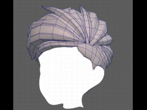 Base Hair for Boy V48 3D Model
