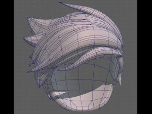 Base Hair for Boy V48 3D Model