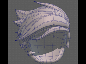 Base Hair for Boy V48 3D Model