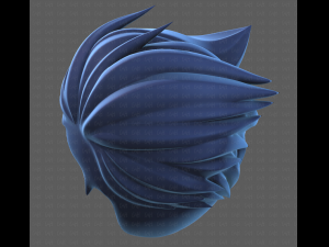 Base Hair for Boy V48 3D Model