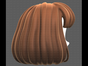 Base Hair for girl V49 3D Модель