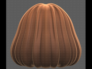 Base Hair for girl V49 3D Модель