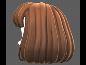 Base Hair for girl V49 3D Модель