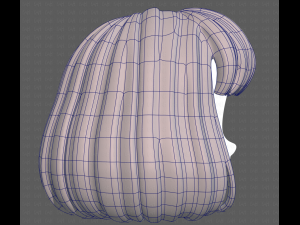 Base Hair for girl V49 3D Модель