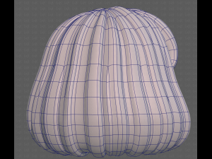 Base Hair for girl V49 3D Модель