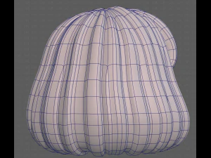Base Hair for girl V49 3D Model