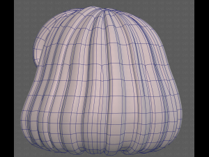 Base Hair for girl V49 3D Модель