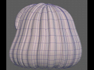 Base Hair for girl V49 3D Model