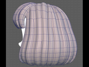 Base Hair for girl V49 3D Модель