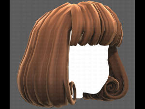 Base Hair for girl V49 3D Модель