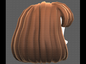 Base Hair for girl V49 3D Модель