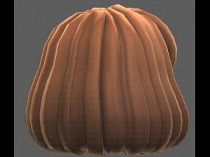 Base Hair for girl V49 3D Model