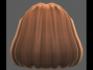 Base Hair for girl V49 3D Модель