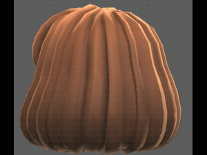 Base Hair for girl V49 3D Model