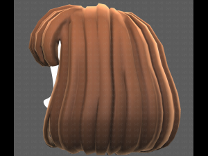 Base Hair for girl V49 3D Модель