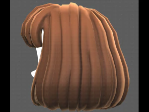 Base Hair for girl V49 3D Model