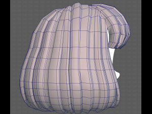 Base Hair for girl V49 3D Модель