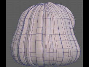 Base Hair for girl V49 3D Модель