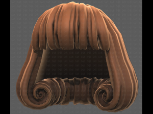 Base Hair for girl V49 3D Модель