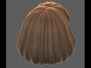 Base Hair for girl V49 3D Модель