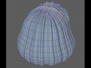 Base Hair for girl V49 3D Модель