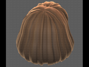 Base Hair for girl V49 3D Модель