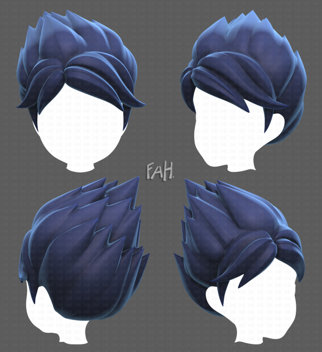 Cabelo Base para Menino V18 Modelo 3D - TurboSquid 1939001