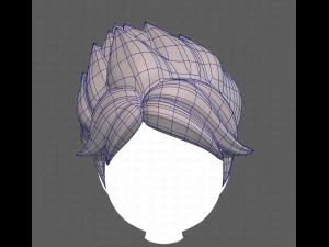 Base Hair for Boy V49 3D Model
