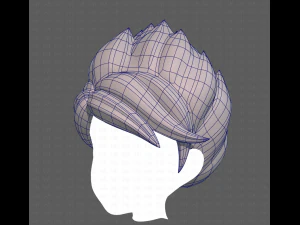 Base Hair for Boy V49 3D Model