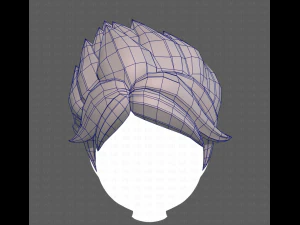 Base Hair for Boy V49 3D Model